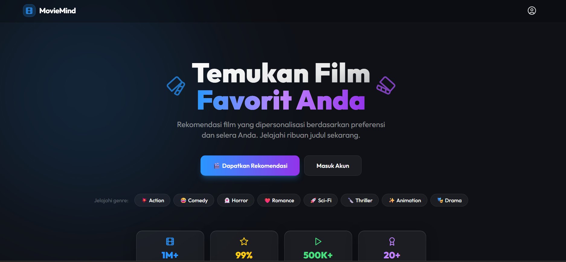 MovieMind - Landing Page